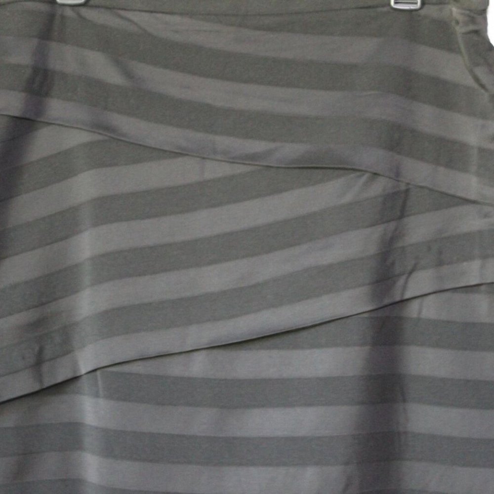 NWT J. McLaughlin Striped Nicola Layered Panel Pencil Skirt Black Size 12 H13124 - Picture 3 of 11